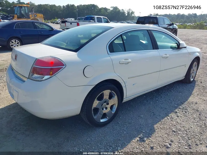 2007 Saturn Aura Xe VIN: 1G8ZS57N27F226946 Lot: 45595353