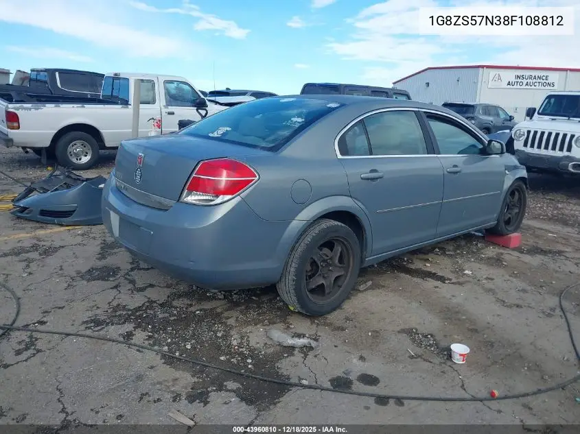 2008 Saturn Aura Xe VIN: 1G8ZS57N38F108812 Lot: 43960810