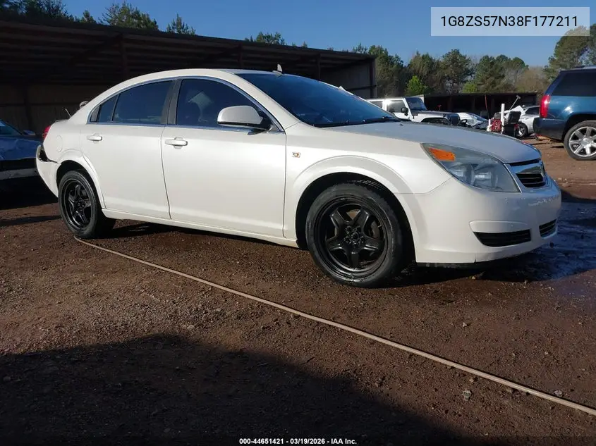 2008 Saturn Aura Xe VIN: 1G8ZS57N38F177211 Lot: 44651421