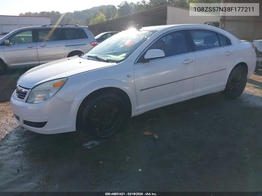 2008 Saturn Aura Xe VIN: 1G8ZS57N38F177211 Lot: 44651421