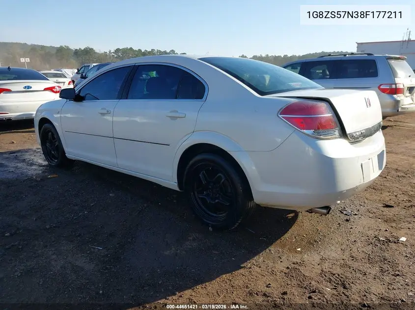 2008 Saturn Aura Xe VIN: 1G8ZS57N38F177211 Lot: 44651421