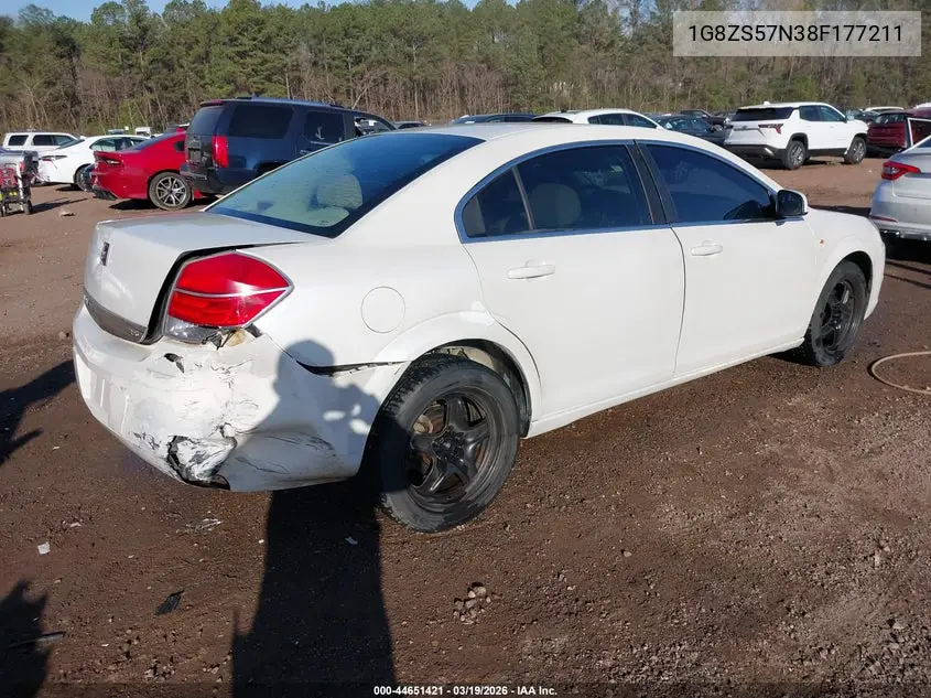 2008 Saturn Aura Xe VIN: 1G8ZS57N38F177211 Lot: 44651421