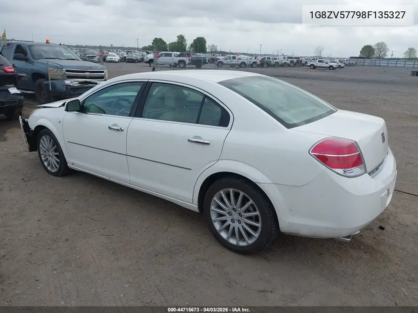 2008 Saturn Aura Xr VIN: 1G8ZV57798F135327 Lot: 44715673