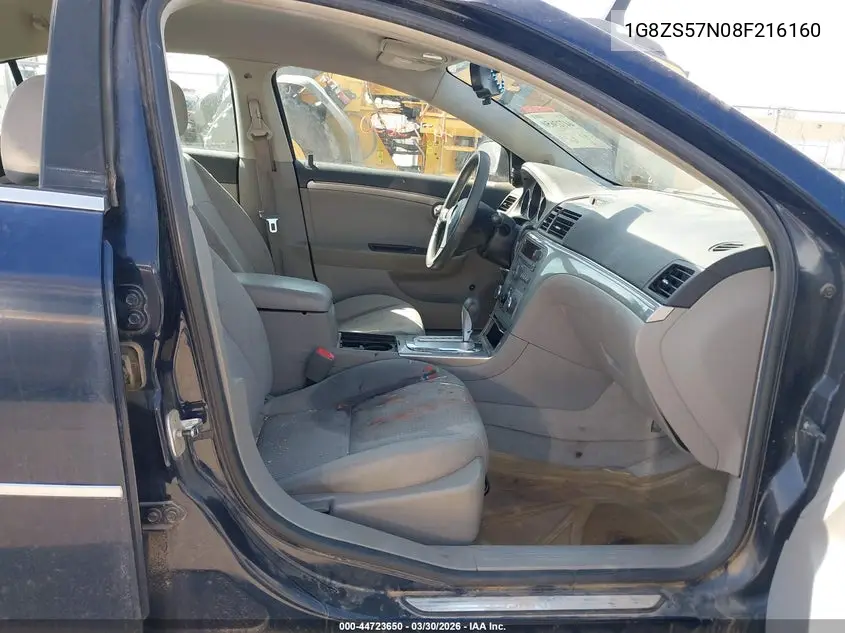 2008 Saturn Aura Xe VIN: 1G8ZS57N08F216160 Lot: 44723650