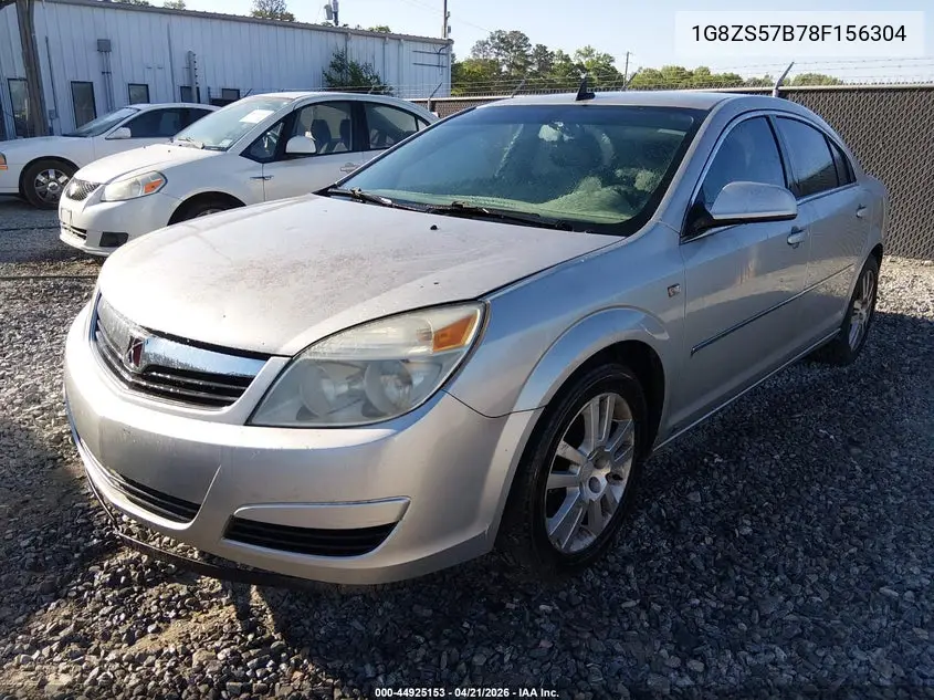 2008 Saturn Aura Xe VIN: 1G8ZS57B78F156304 Lot: 44925153
