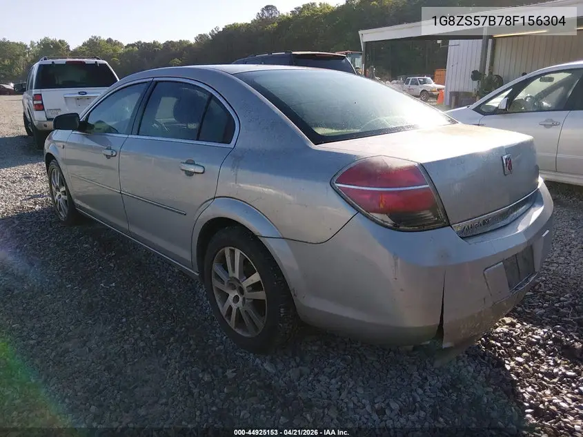 2008 Saturn Aura Xe VIN: 1G8ZS57B78F156304 Lot: 44925153