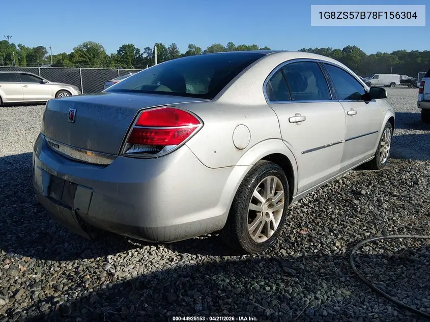 2008 Saturn Aura Xe VIN: 1G8ZS57B78F156304 Lot: 44925153