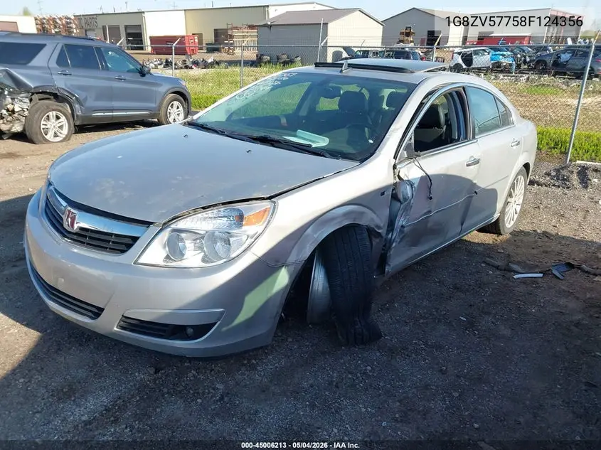 2008 Saturn Aura Xr VIN: 1G8ZV57758F124356 Lot: 45006213