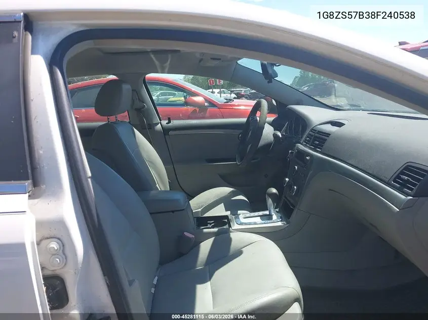2008 Saturn Aura Xe VIN: 1G8ZS57B38F240538 Lot: 45281115