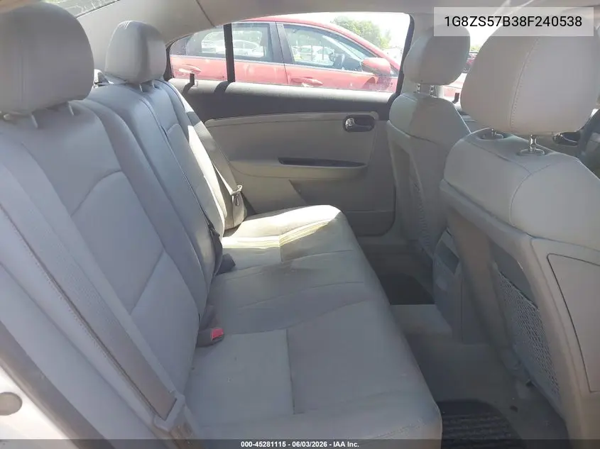 2008 Saturn Aura Xe VIN: 1G8ZS57B38F240538 Lot: 45281115