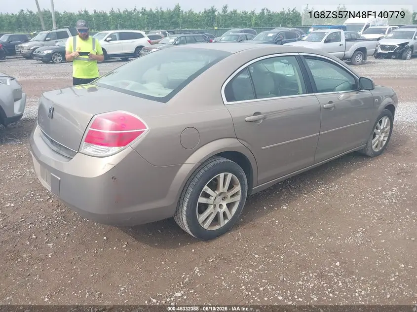 2008 Saturn Aura Xe VIN: 1G8ZS57N48F140779 Lot: 45332388
