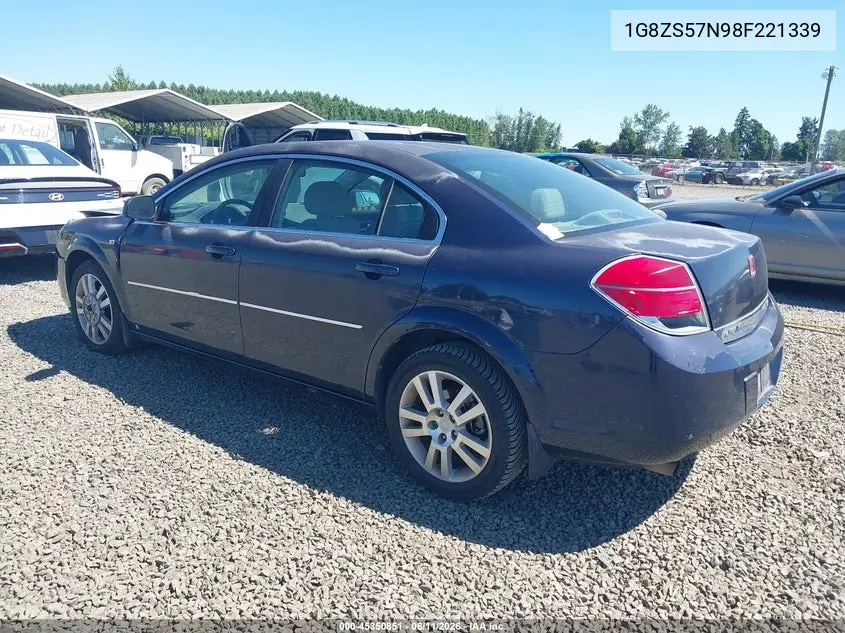 2008 Saturn Aura Xe VIN: 1G8ZS57N98F221339 Lot: 45350851