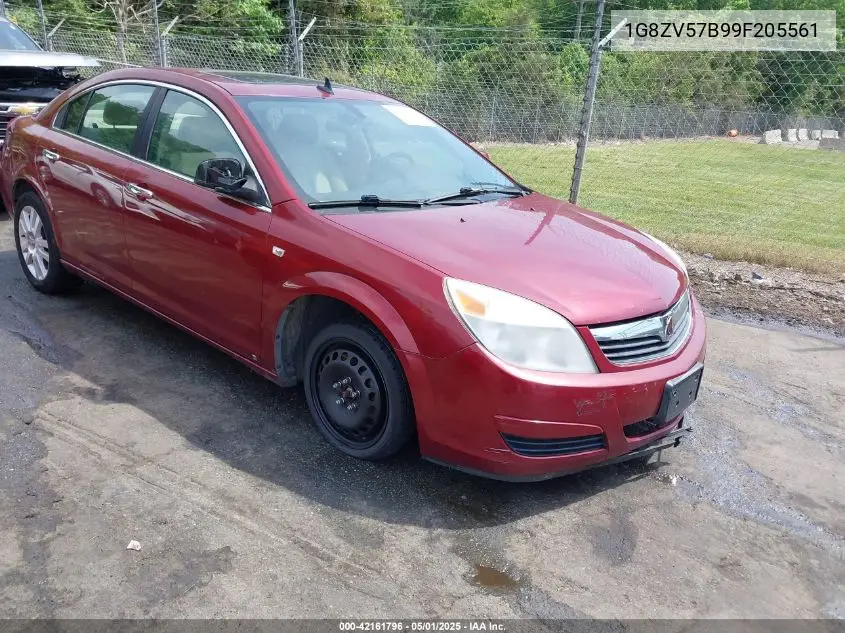 2009 Saturn Aura Xr VIN: 1G8ZV57B99F205561 Lot: 42161796