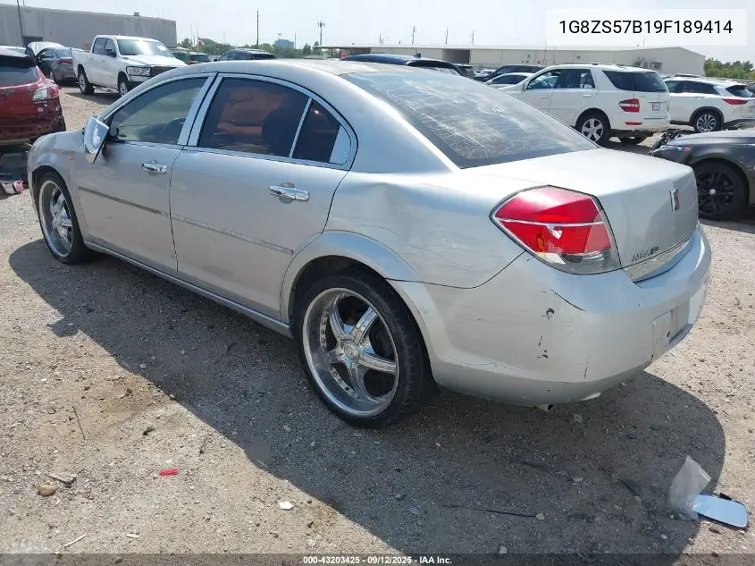 2009 Saturn Aura Xe VIN: 1G8ZS57B19F189414 Lot: 43203425