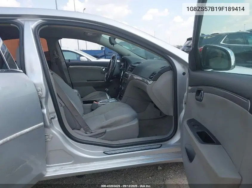2009 Saturn Aura Xe VIN: 1G8ZS57B19F189414 Lot: 43203425