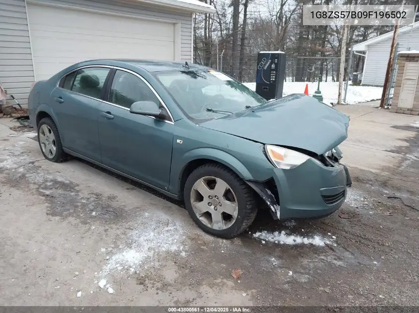 2009 Saturn Aura Xe VIN: 1G8ZS57B09F196502 Lot: 43800561