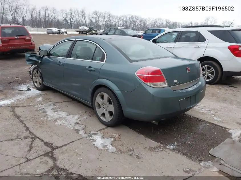 2009 Saturn Aura Xe VIN: 1G8ZS57B09F196502 Lot: 43800561