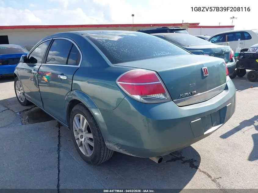 2009 Saturn Aura Xr VIN: 1G8ZV57B39F208116 Lot: 44779844