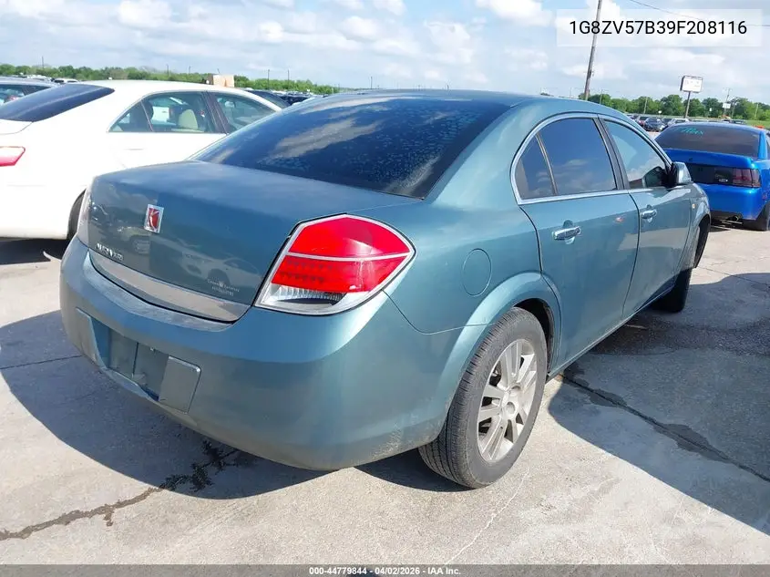 2009 Saturn Aura Xr VIN: 1G8ZV57B39F208116 Lot: 44779844