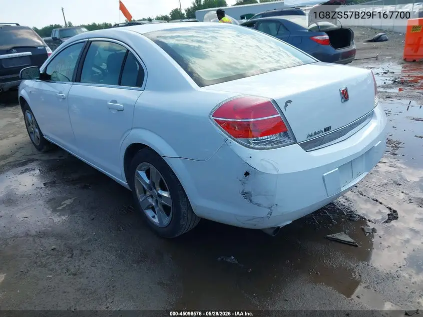 2009 Saturn Aura Xe VIN: 1G8ZS57B29F167700 Lot: 45098576