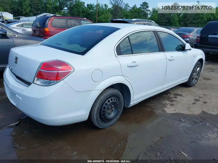 2009 Saturn Aura Xe VIN: 1G8ZS57B29F167700 Lot: 45098576