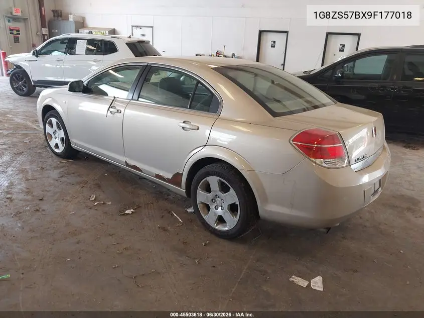 2009 Saturn Aura Xe VIN: 1G8ZS57BX9F177018 Lot: 45503618