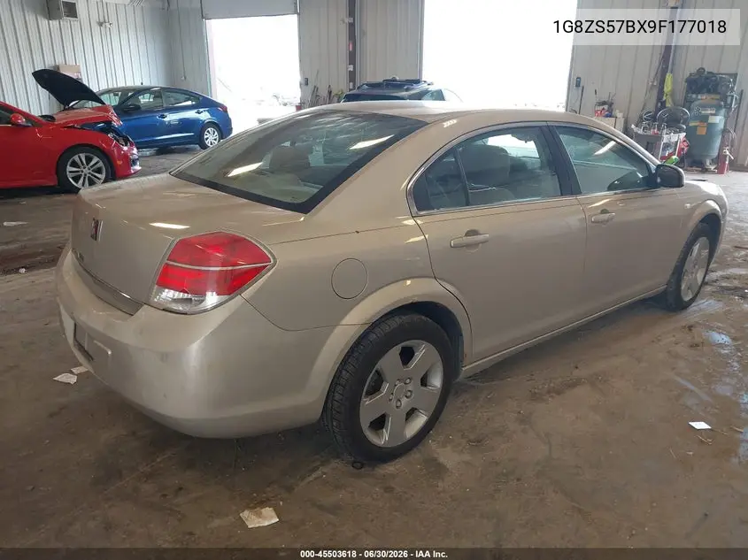2009 Saturn Aura Xe VIN: 1G8ZS57BX9F177018 Lot: 45503618