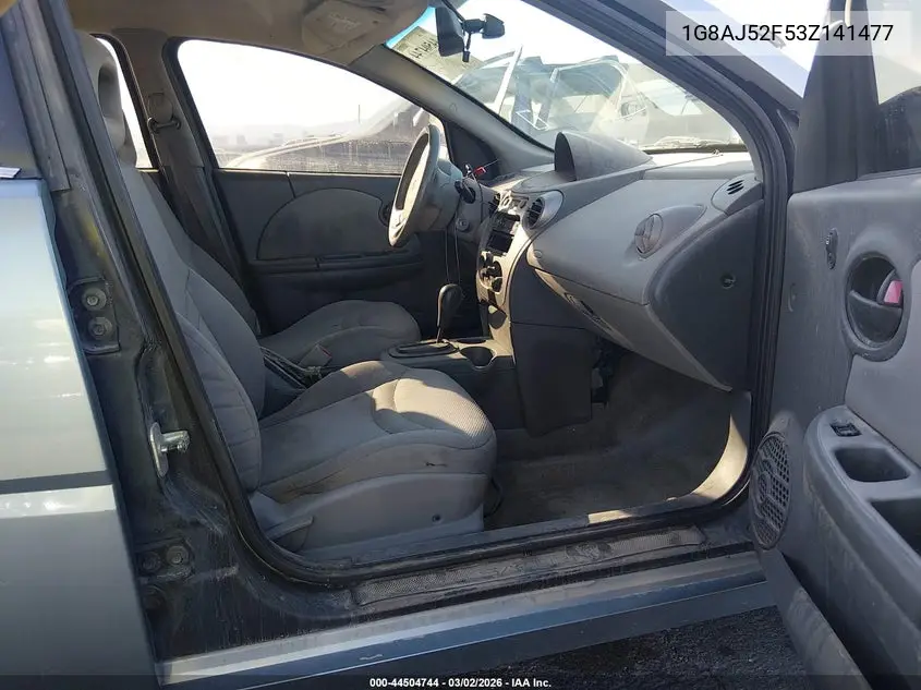 2003 Saturn Ion 2 VIN: 1G8AJ52F53Z141477 Lot: 44504744