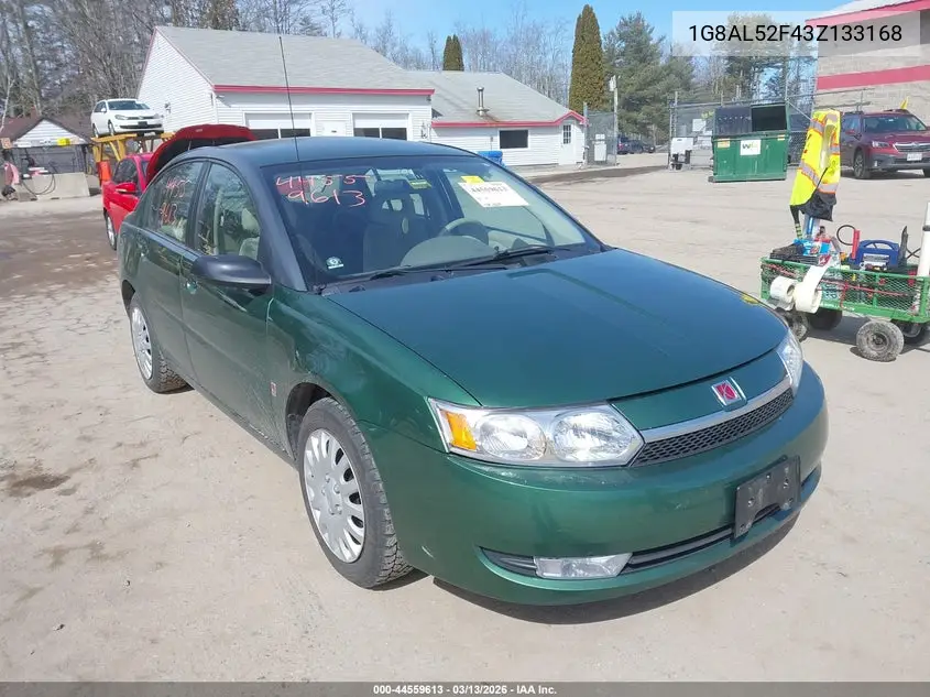 2003 Saturn Ion 3 VIN: 1G8AL52F43Z133168 Lot: 44559613