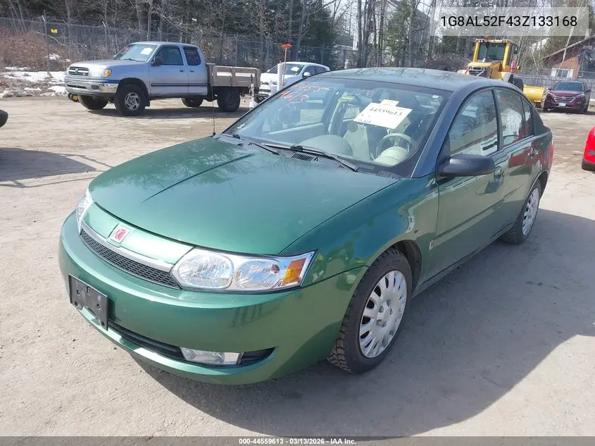 2003 Saturn Ion 3 VIN: 1G8AL52F43Z133168 Lot: 44559613