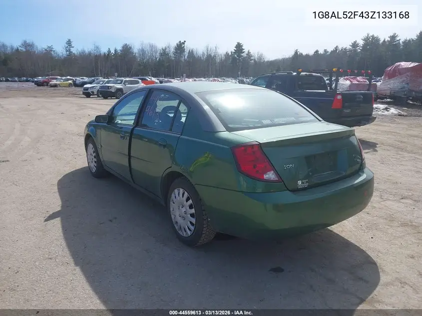 2003 Saturn Ion 3 VIN: 1G8AL52F43Z133168 Lot: 44559613