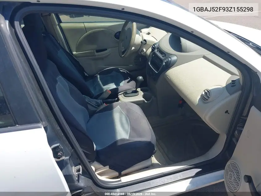 2003 Saturn Ion VIN: 1GBAJ52F93Z155298 Lot: 45412166