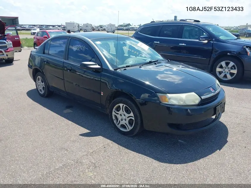 2003 Saturn Ion 2 VIN: 1G8AJ52F53Z123433 Lot: 45550291