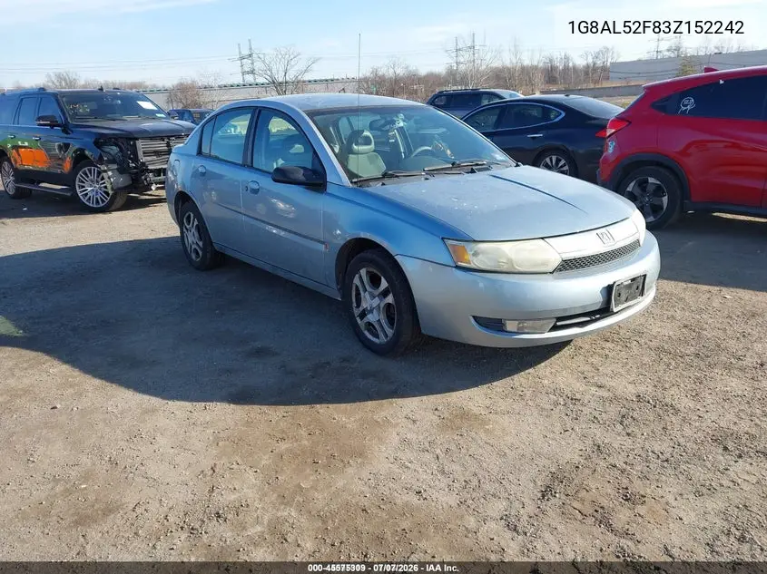 2003 Saturn Ion 3 VIN: 1G8AL52F83Z152242 Lot: 45575309