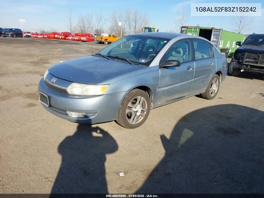 2003 Saturn Ion 3 VIN: 1G8AL52F83Z152242 Lot: 45575309