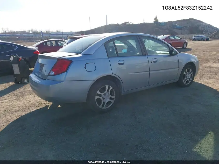 2003 Saturn Ion 3 VIN: 1G8AL52F83Z152242 Lot: 45575309