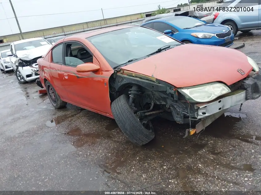 2003 Saturn Ion 3 VIN: 1G8AV14F83Z201004 Lot: 45619556