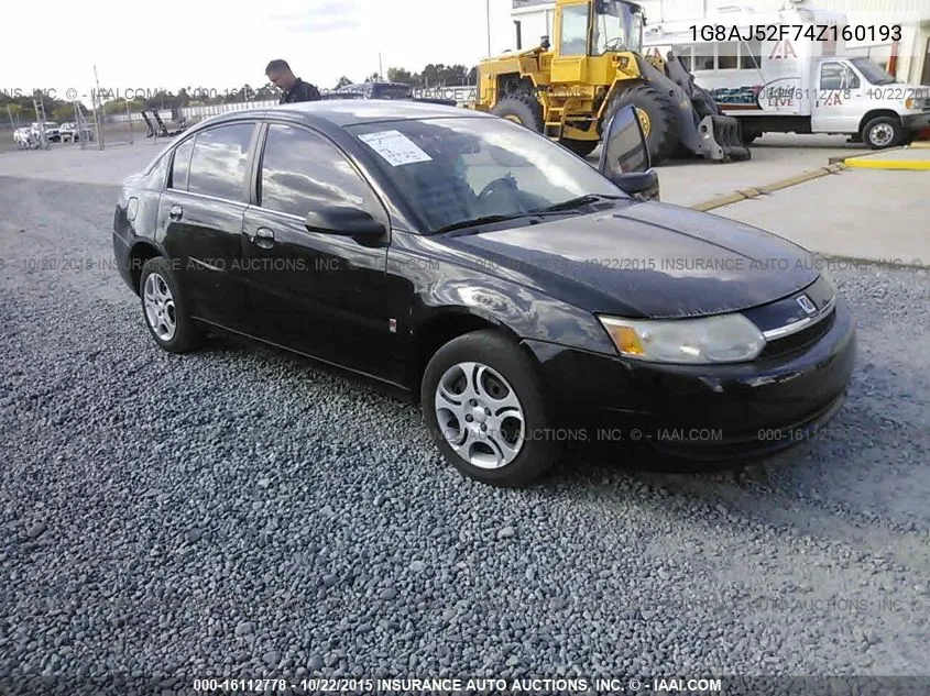2004 Saturn Ion Level 2 VIN: 1G8AJ52F74Z160193 Lot: 16112778