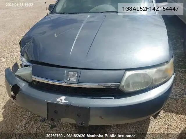 2004 Saturn Ion 3 VIN: 1G8AL52F14Z154447 Lot: 20256769