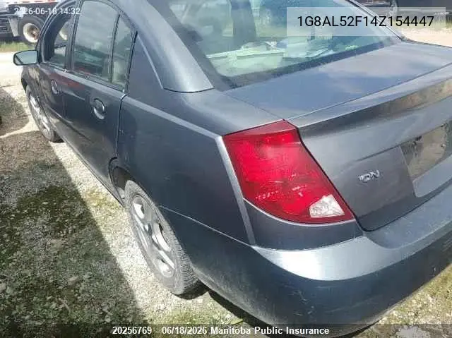 2004 Saturn Ion 3 VIN: 1G8AL52F14Z154447 Lot: 20256769