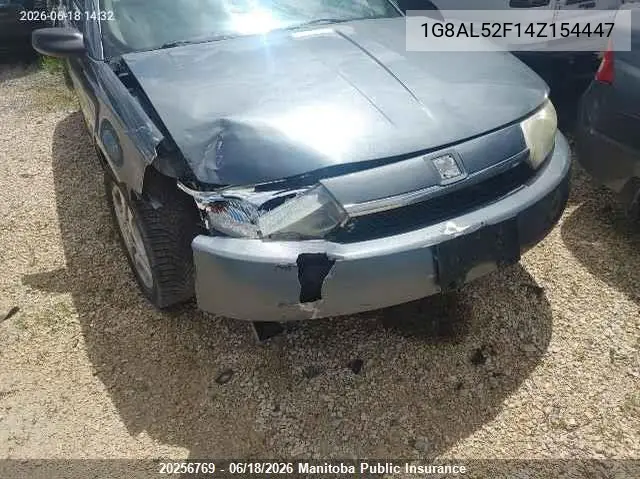 2004 Saturn Ion 3 VIN: 1G8AL52F14Z154447 Lot: 20256769