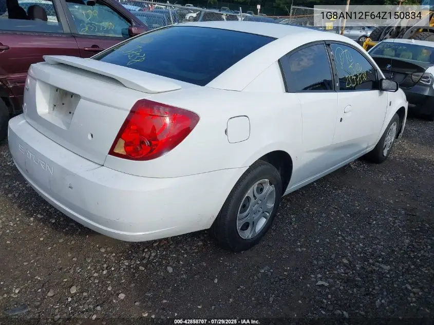 2004 Saturn Ion 2 VIN: 1G8AN12F64Z150834 Lot: 42858707