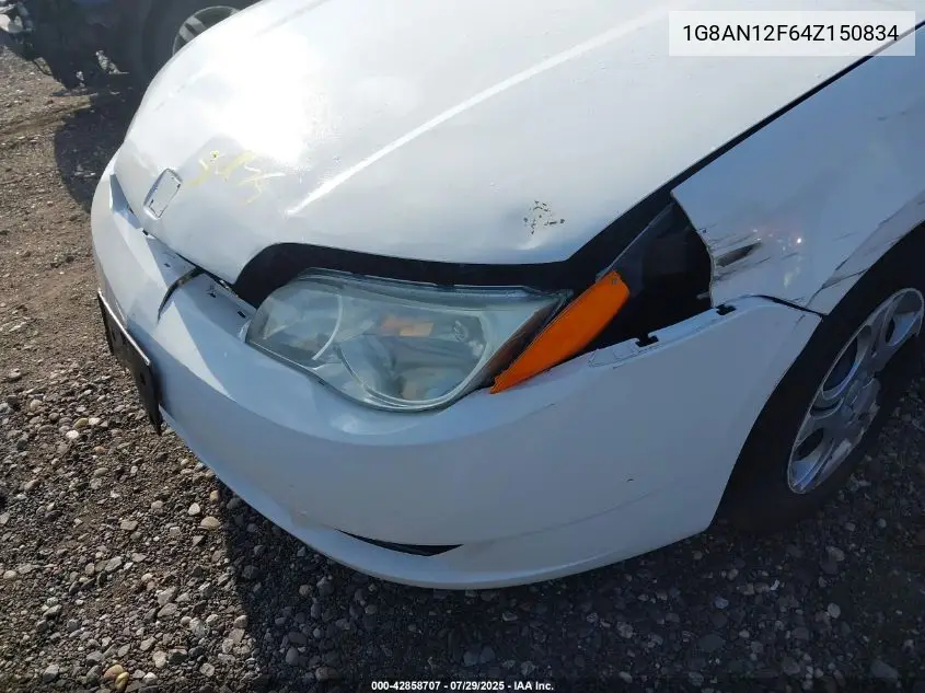 2004 Saturn Ion 2 VIN: 1G8AN12F64Z150834 Lot: 42858707