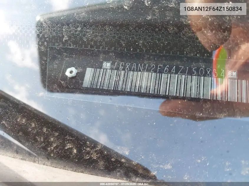 2004 Saturn Ion 2 VIN: 1G8AN12F64Z150834 Lot: 42858707