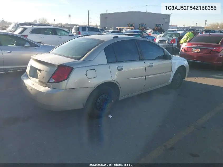 2004 Saturn Ion 2 VIN: 1G8AJ52F54Z168356 Lot: 43880440
