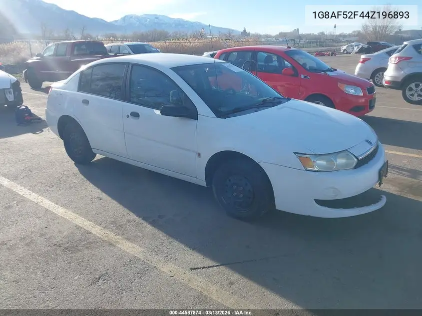 2004 Saturn Ion 1 VIN: 1G8AF52F44Z196893 Lot: 44587874