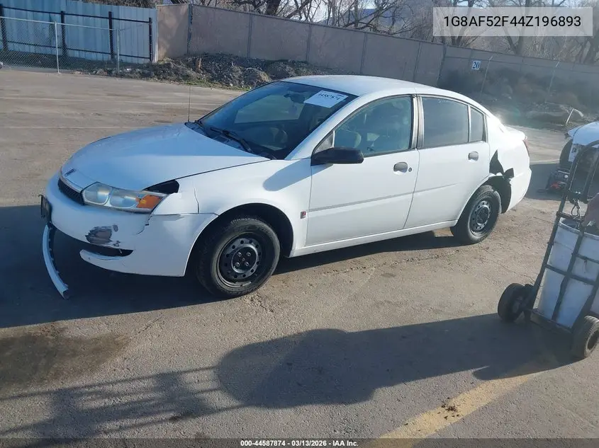 2004 Saturn Ion 1 VIN: 1G8AF52F44Z196893 Lot: 44587874