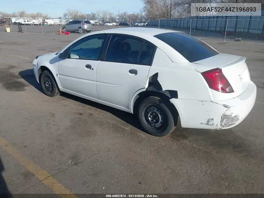 2004 Saturn Ion 1 VIN: 1G8AF52F44Z196893 Lot: 44587874