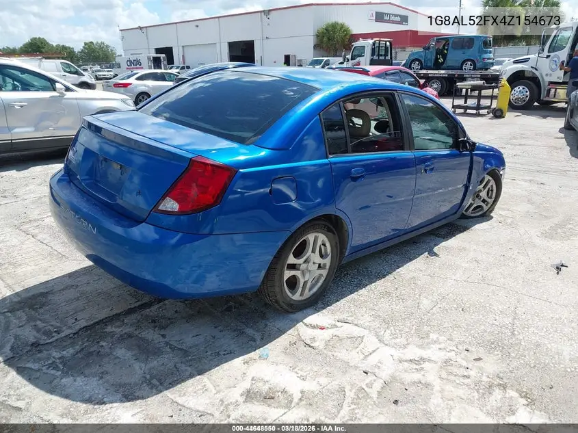 2004 Saturn Ion 3 VIN: 1G8AL52FX4Z154673 Lot: 44648550