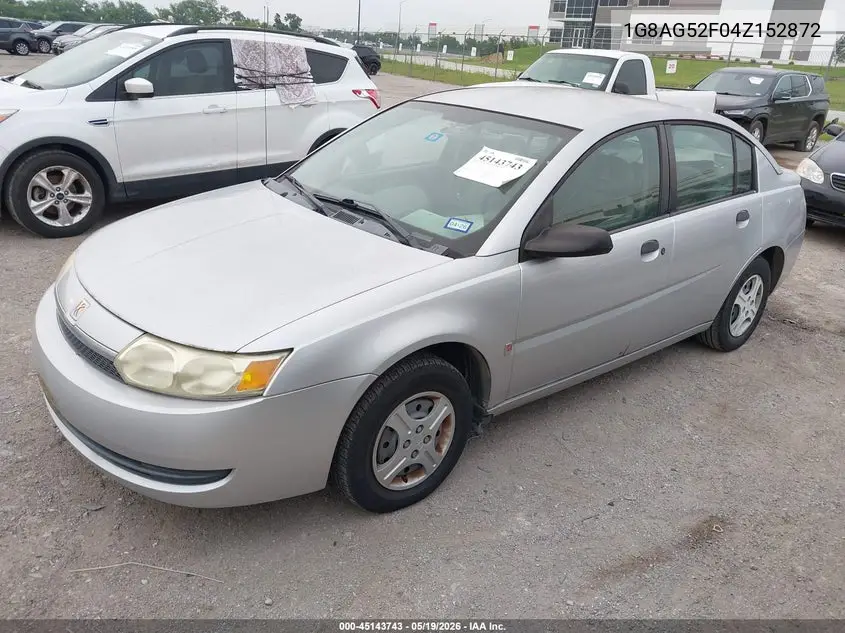 2004 Saturn Ion Level 1 VIN: 1G8AG52F04Z152872 Lot: 45143743